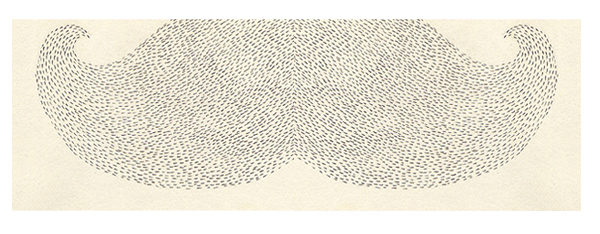 moustache graphic design illustration