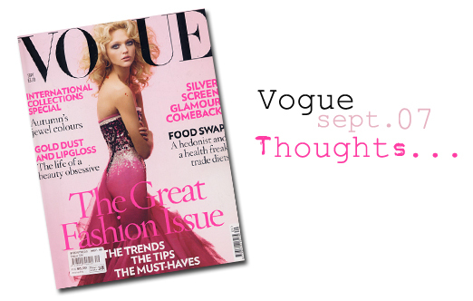 Vogue thoughts